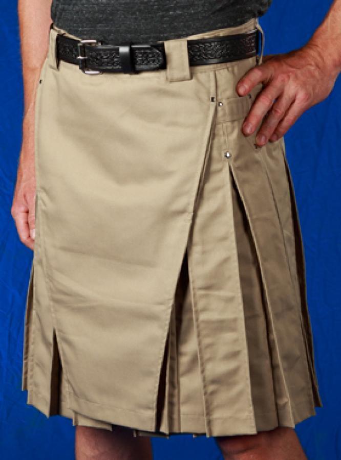 Men's Khaki Kilts