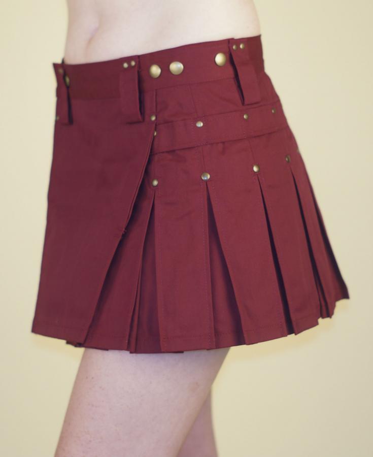 Burgundy MiniKilt