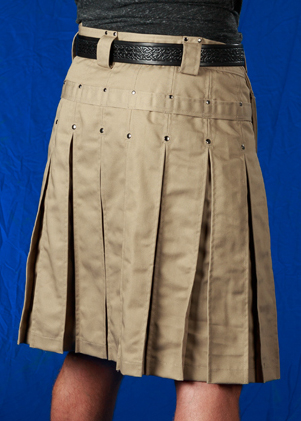 Men's Khaki Kilts