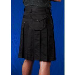 Men's Black Kilts Back With Pocket 2