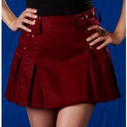 StumpTown Kilts Burgundy Kilts for Women Front