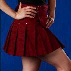 StumpTown Kilts Burgundy Kilts for Women Side