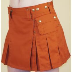 Rust MiniKilt w/Antique Brass Rivets